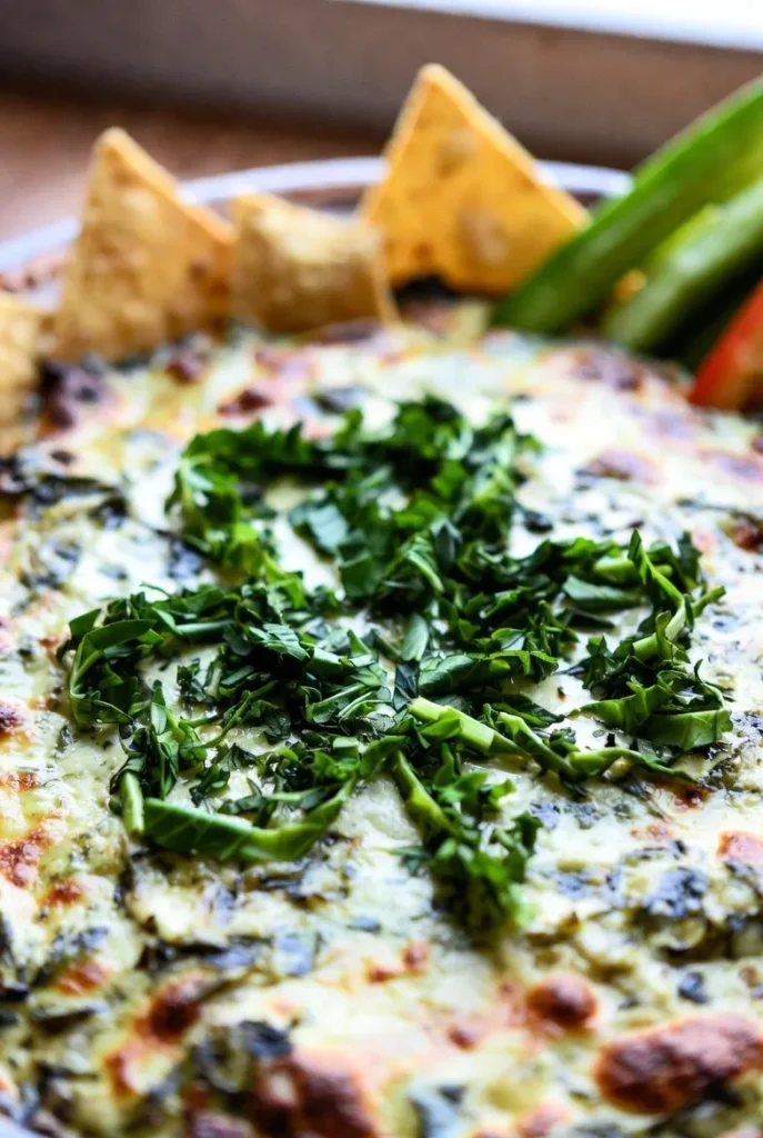 Spinach Artichoke Shamrock Dip