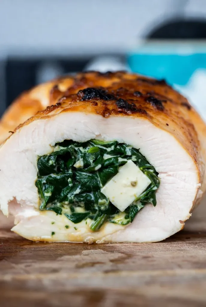 Spinach and Feta Stuffed Chicken Breast