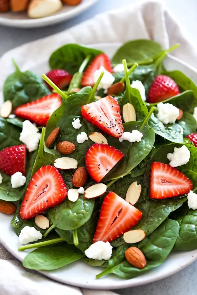 Strawberry Spinach Salad with Poppy Seed Dressing