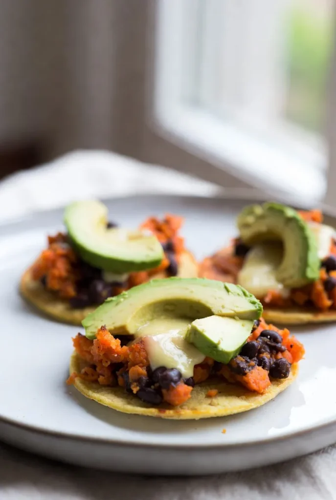 Sweet Potato Black Bean Mini Tacos