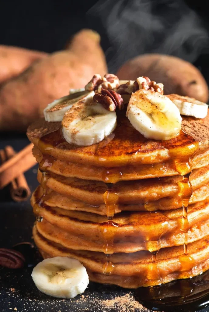 Sweet Potato Cinnamon Pancakes