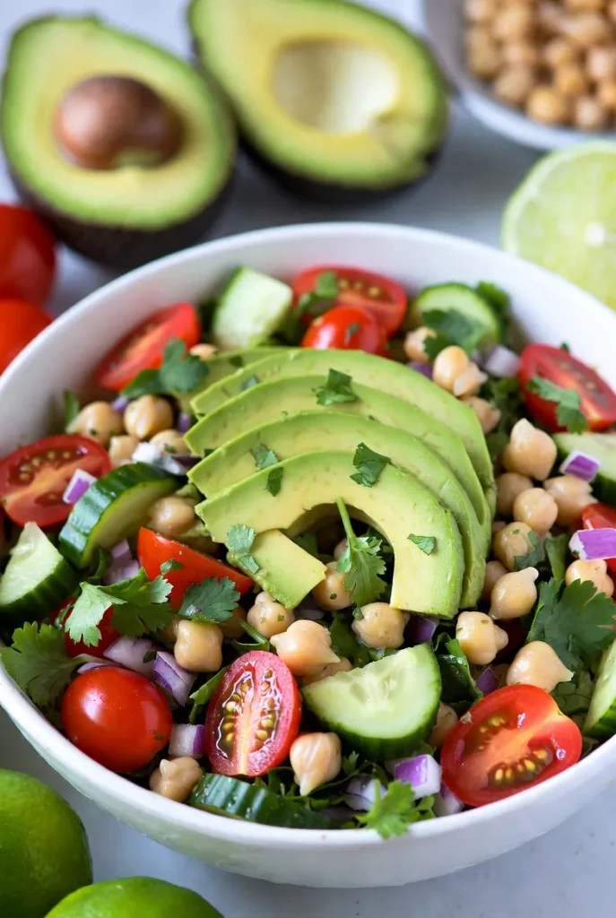 Tangy Chickpea and Avocado Salad