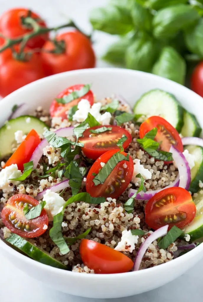 Tomato Basil Quinoa Salad