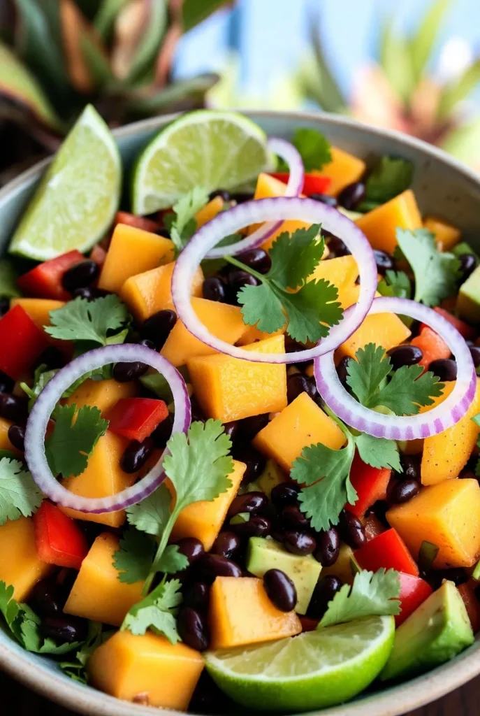 Tropical Mango Black Bean Salad
