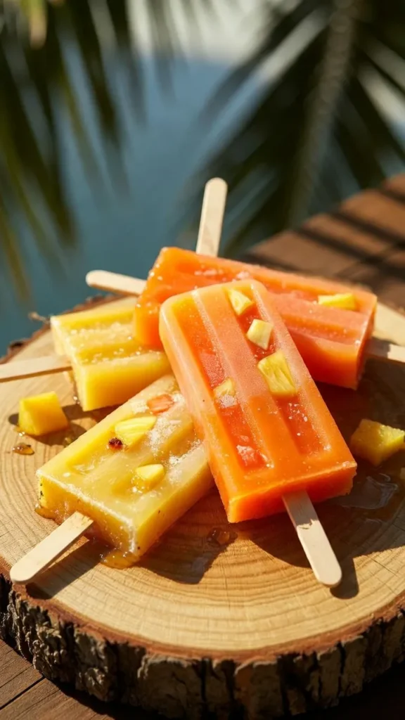 Tropical Mango Pineapple Sunshine Pops