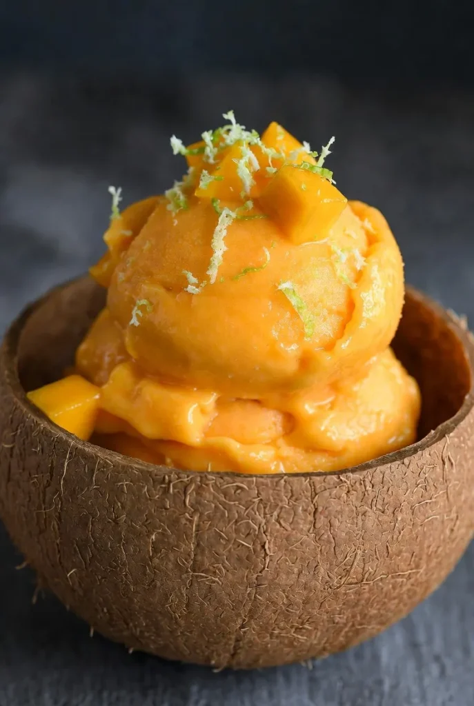 Tropical Mango Sorbet – Pure Sunshine in a Scoop