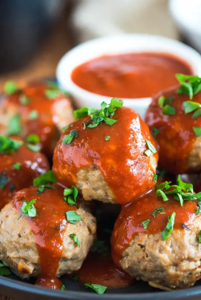 Turkey Meatballs with Marinara – Savory Protein Bombs
