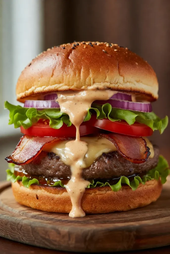 Ultimate Loaded Cheeseburger with Secret Sauce