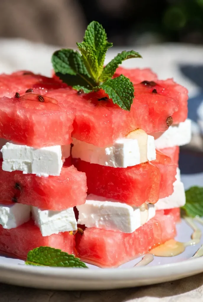 Watermelon Feta Bites