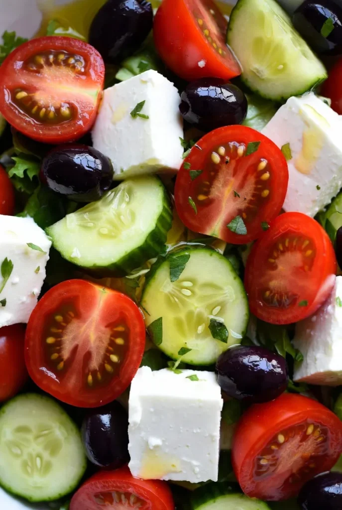 Zesty Greek Salad with Feta Twist
