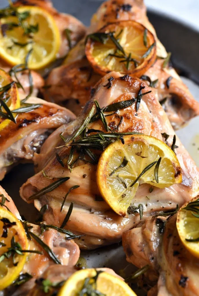 Zesty Lemon Herb Baked Chicken Thighs