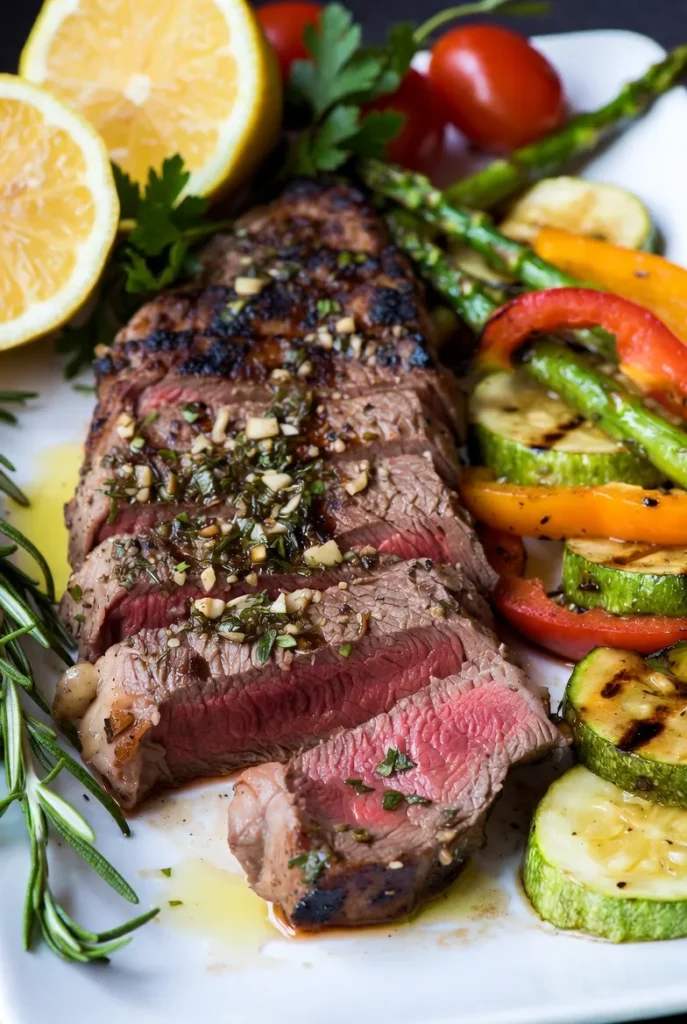 Zesty Lemon Herb Beef with Summer Veggies