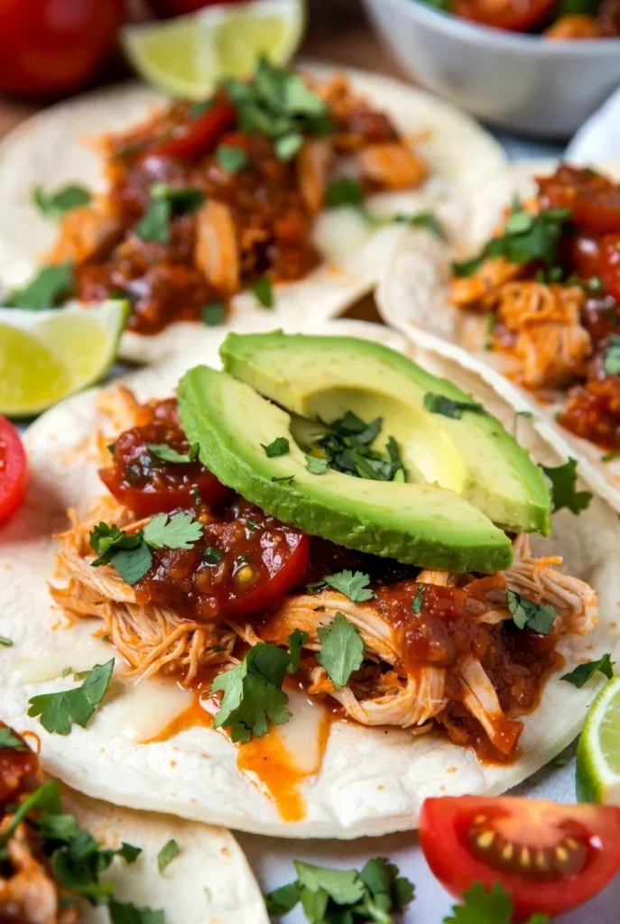 Zesty Salsa Chicken Tacos