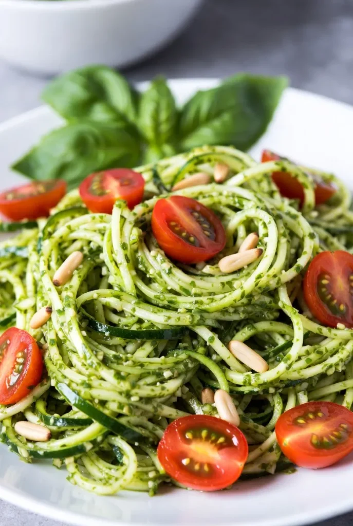 Zucchini Noodle Pesto Primavera