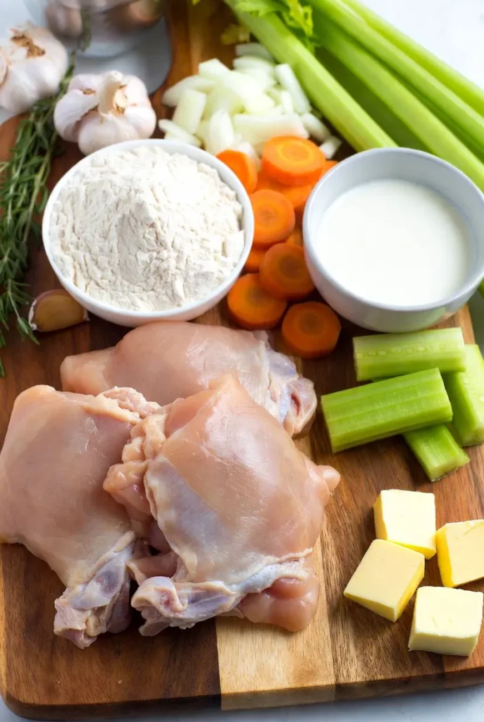 Ingredients For the chicken and broth
