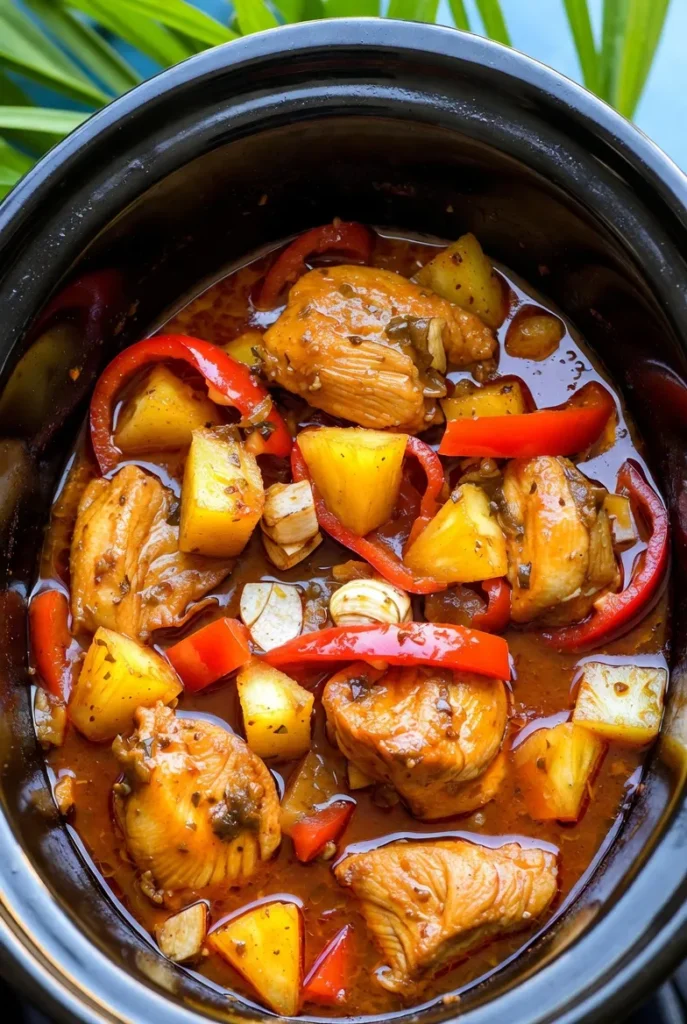 Slow Cooker Hawaiian Chicken