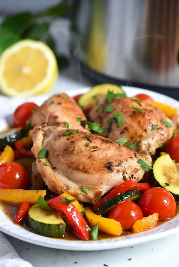 Lemon Herb Chicken with Summer Veggies