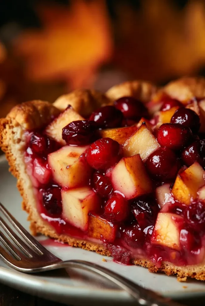 Apple Cranberry Pie – Tart & Festive Twist