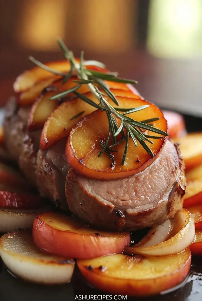 Apple Pork Tenderloin with Rosemary