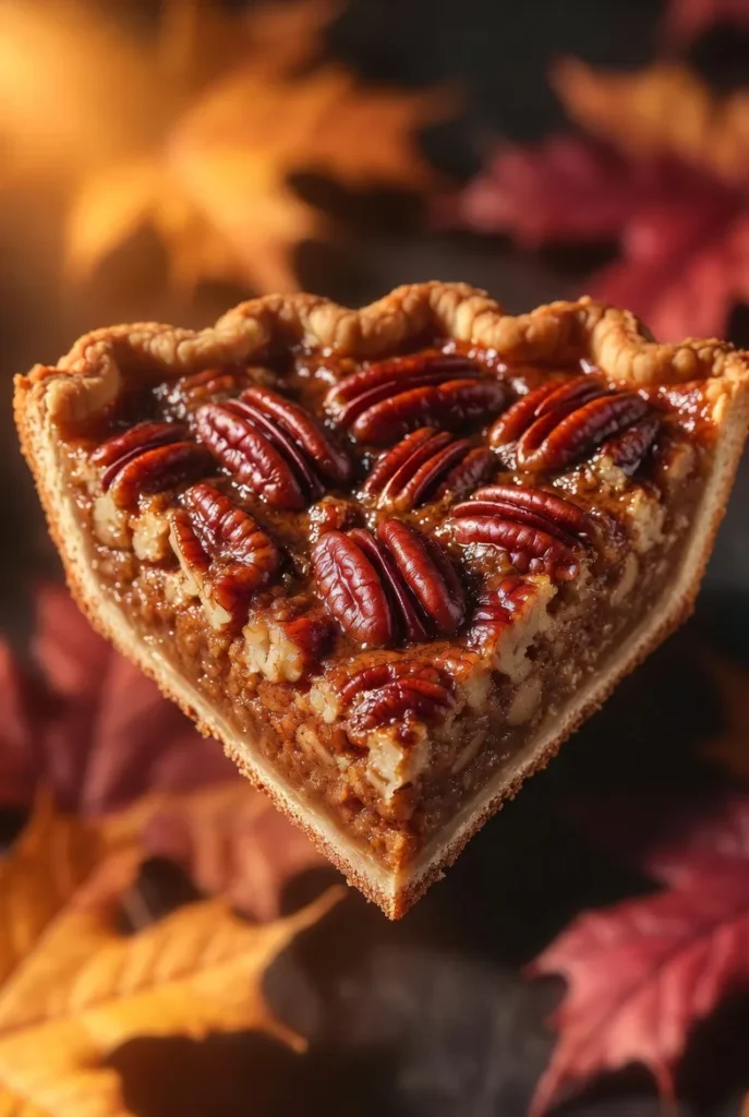 Bourbon Maple Pecan Pie with a Salty Twist