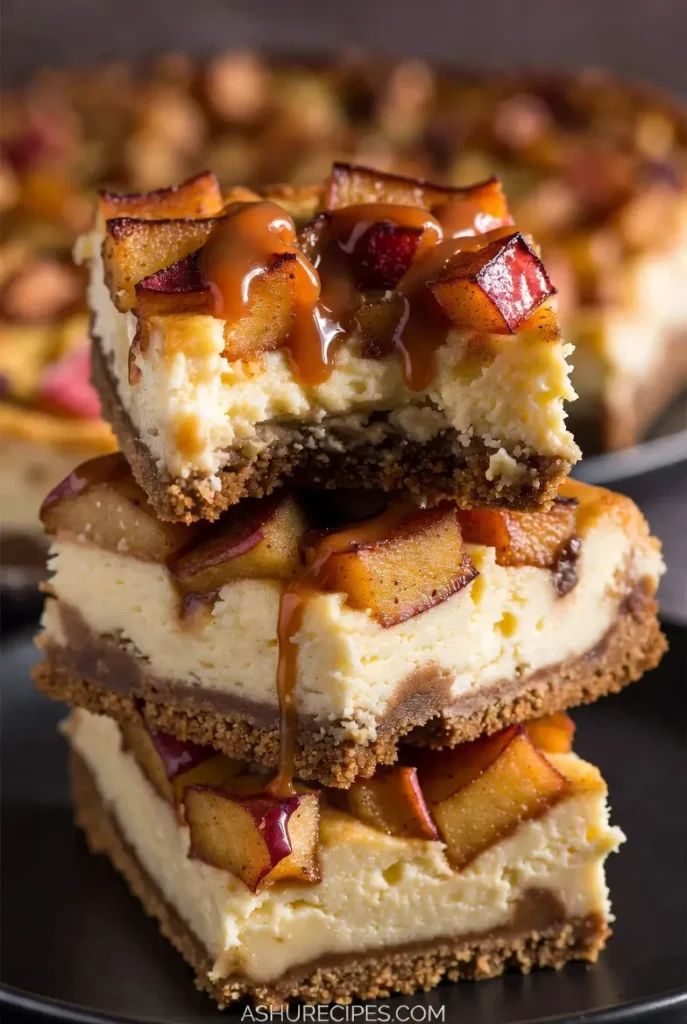 Caramel Apple Cheesecake Bars