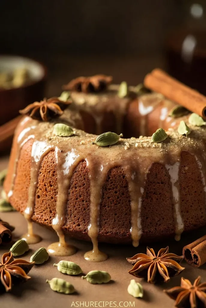 Chai Spiced Bundt Cake with Vanilla Glaze