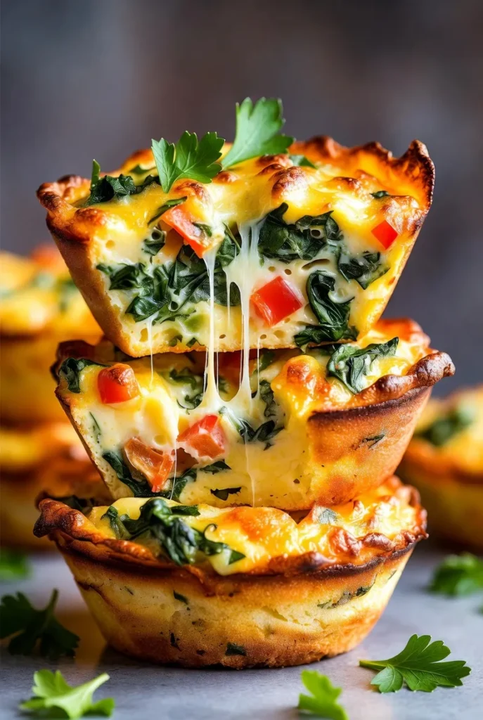 Cheesy Veggie Egg Muffins