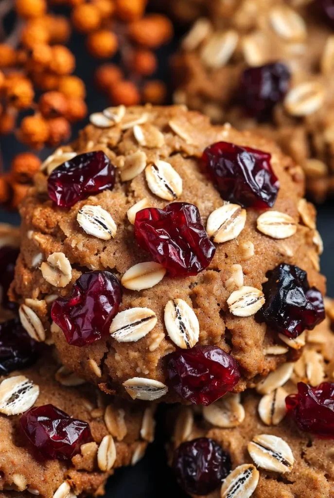 Chewy Cranberry Oatmeal Cookies