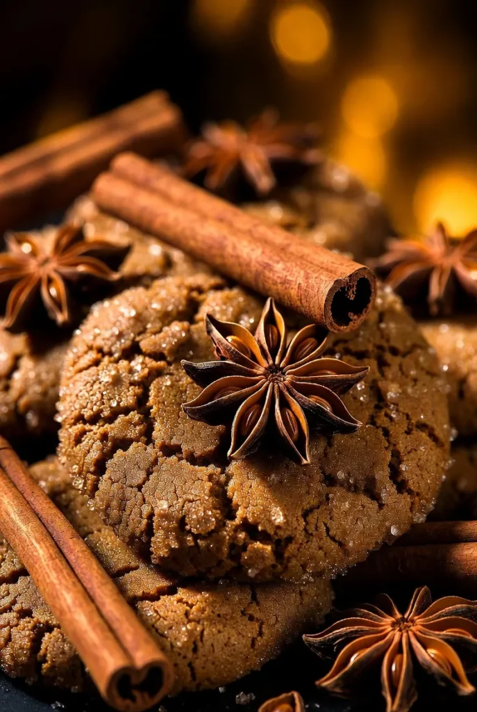 Chewy Gingerbread Molasses Cookies