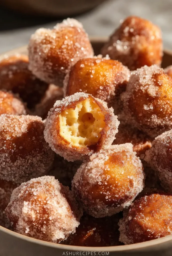 Cinnamon Sugar Donut Holes (From Biscuits!)