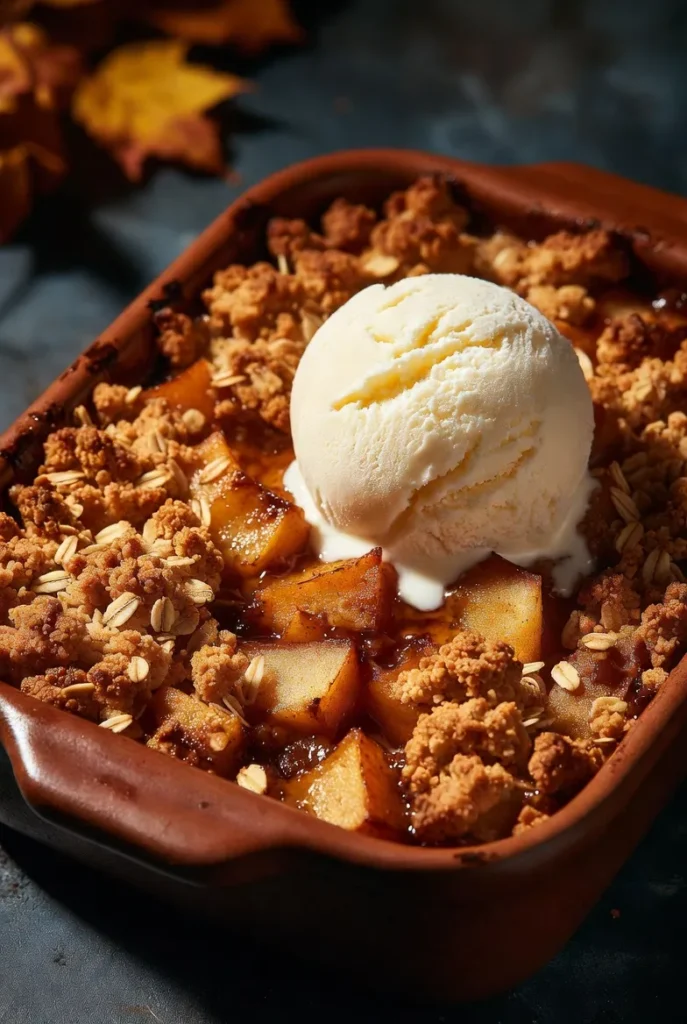 Classic Apple Crisp with a Buttery Oat Crumble