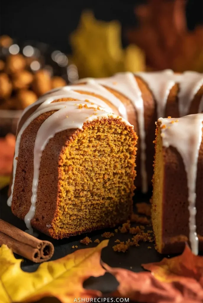 Classic Pumpkin Spice Bundt Cake with Cream Cheese Glaze