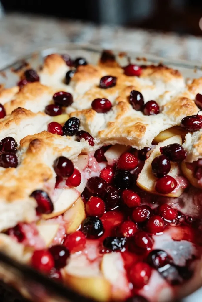 Cranberry Apple Cobbler