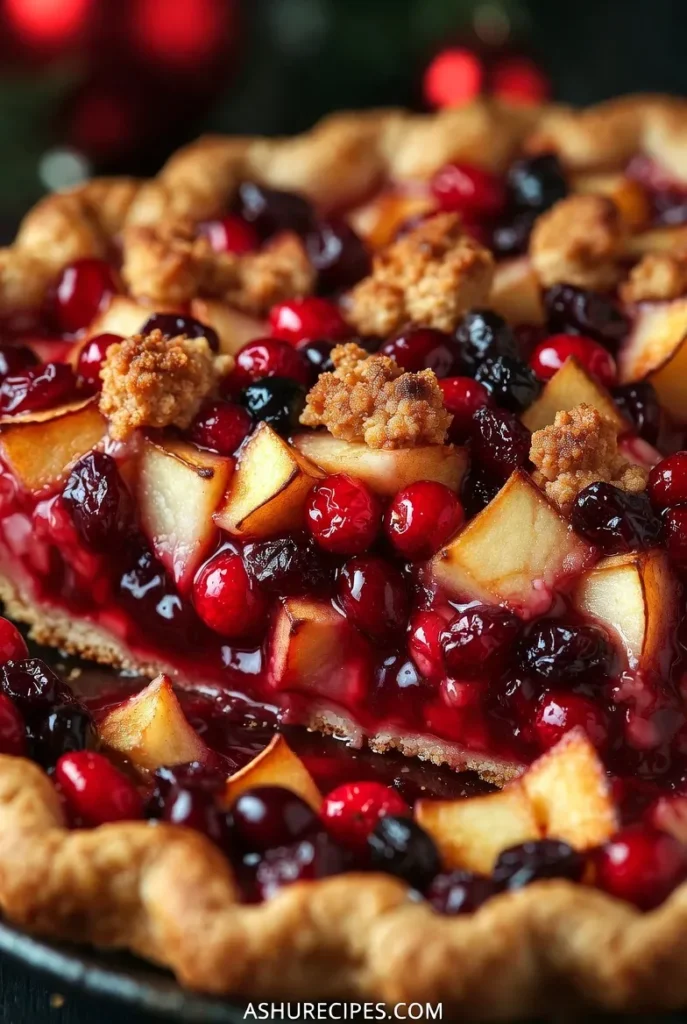Cranberry Apple Holiday Pie