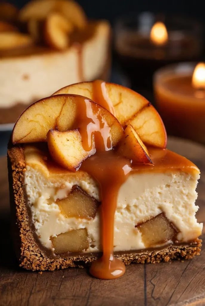 Easy Caramel Apple Cheesecake