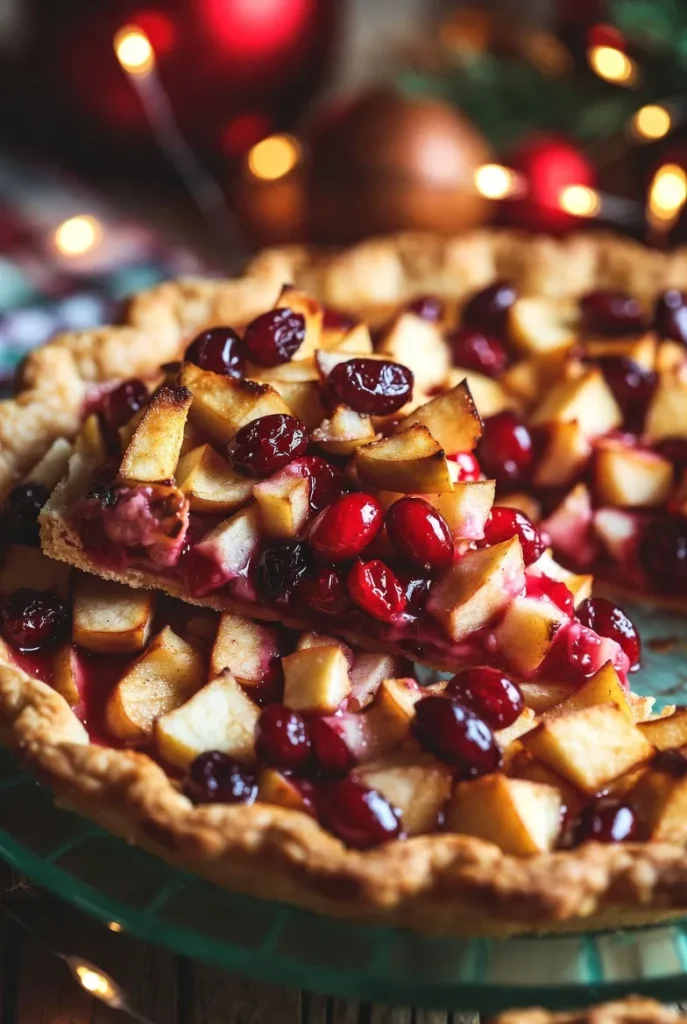 Festive Cranberry Apple Pie