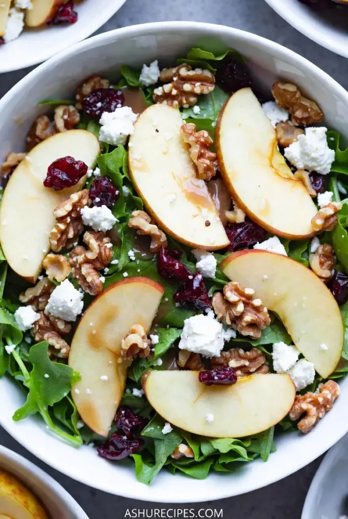 Fresh Apple Walnut Salad with Maple Vinaigrette