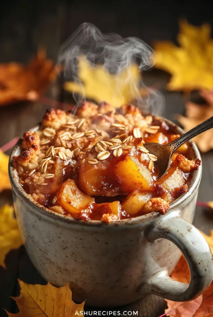 Microwave Apple Crisp