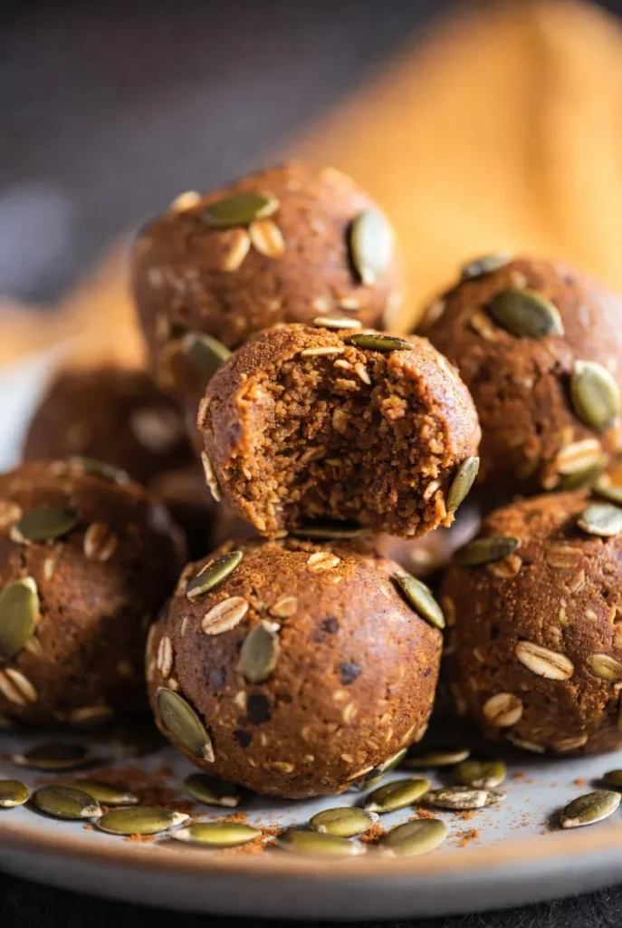 No-Bake Pumpkin Spice Energy Bites