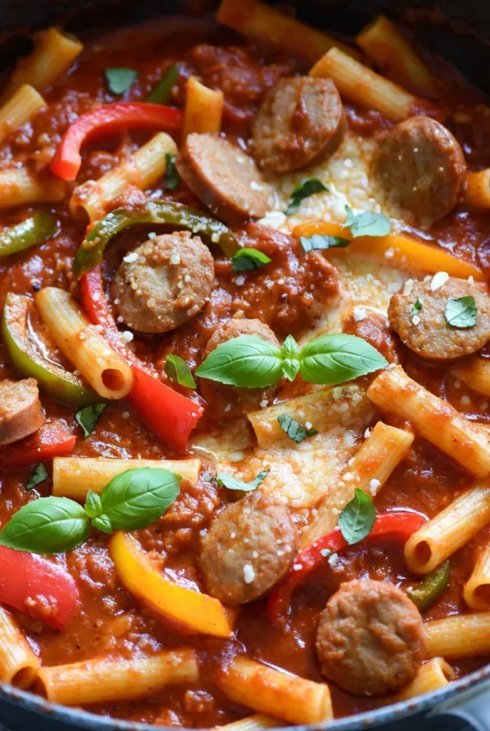 One-Pot Sausage and Pepper Pasta