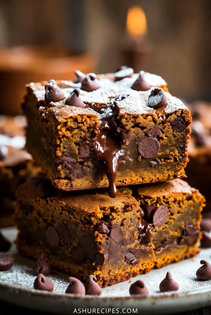 Pumpkin Chocolate Chip Cake Bars