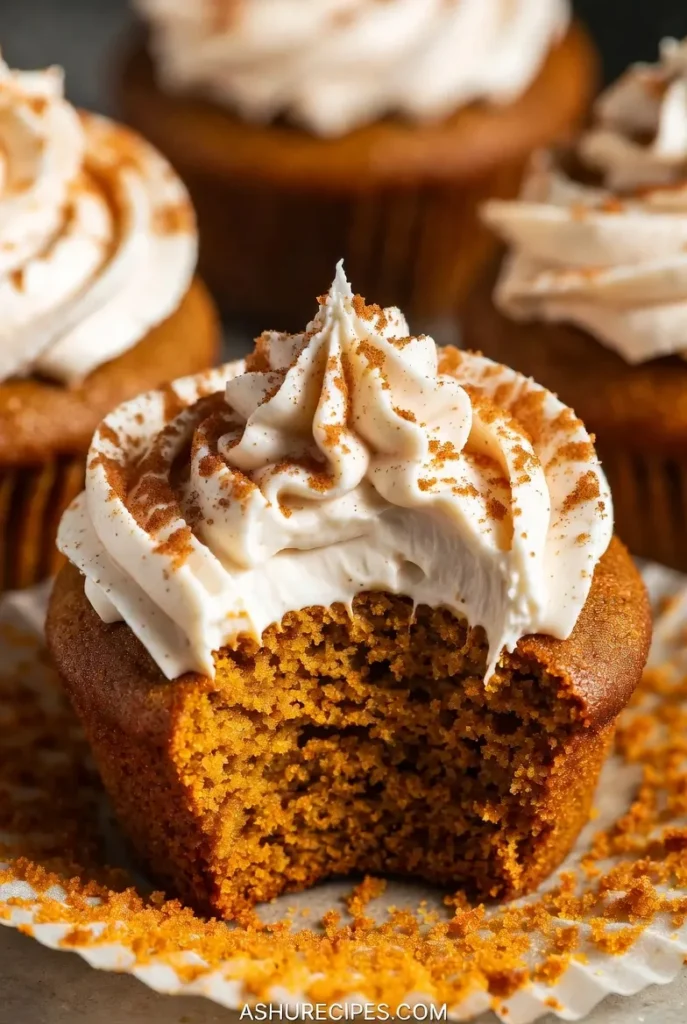 Pumpkin Spice Cupcakes with Cream Cheese Frosting