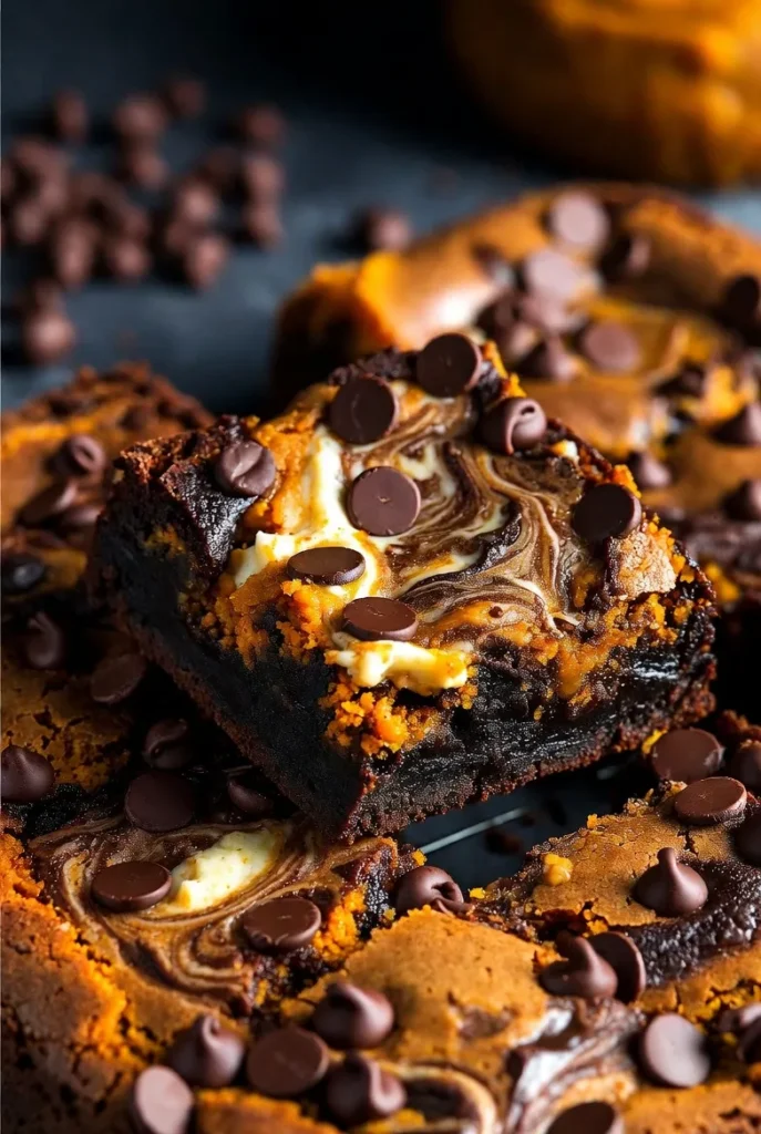 Pumpkin Swirl Brownies