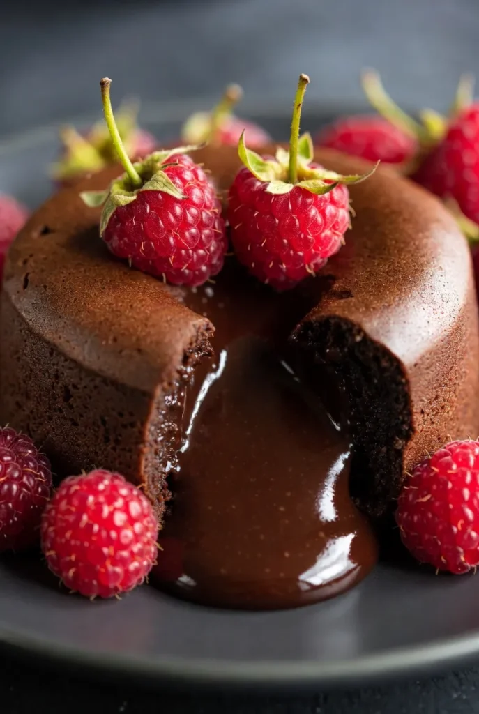 Raspberry Chocolate Lava Cake