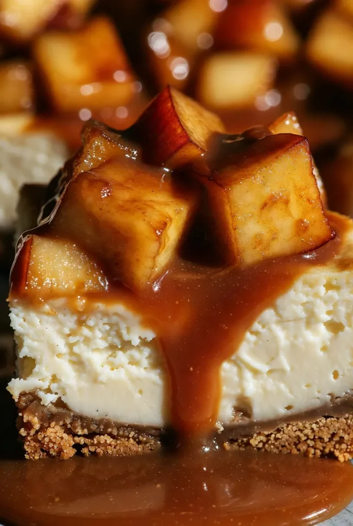 Salted Caramel Apple Cheesecake
