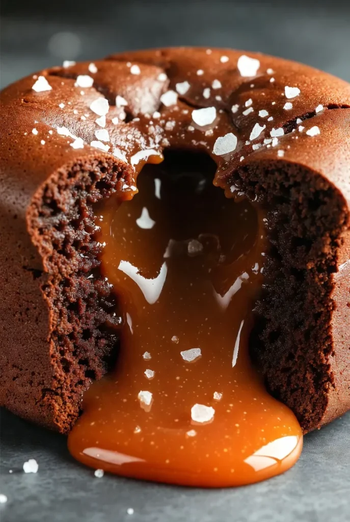 Salted Caramel Chocolate Lava Cake