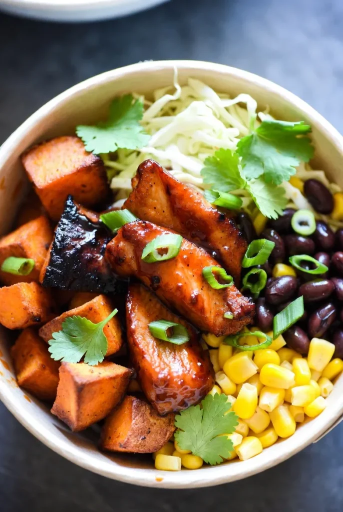 Smoky BBQ Chicken Sweet Potato Bowl