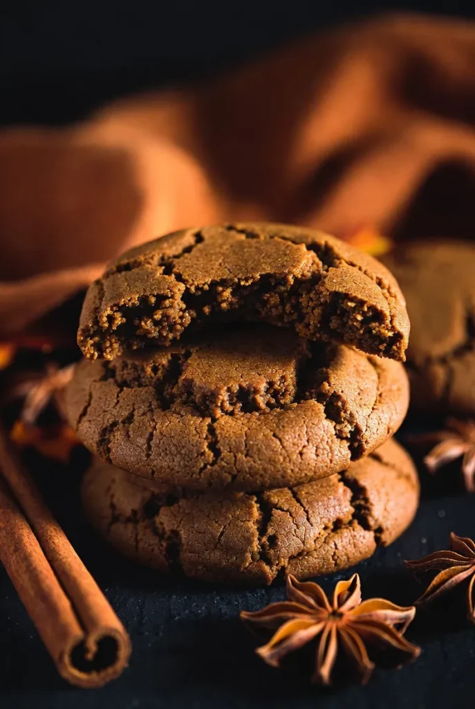 Spiced Ginger Molasses Cookies