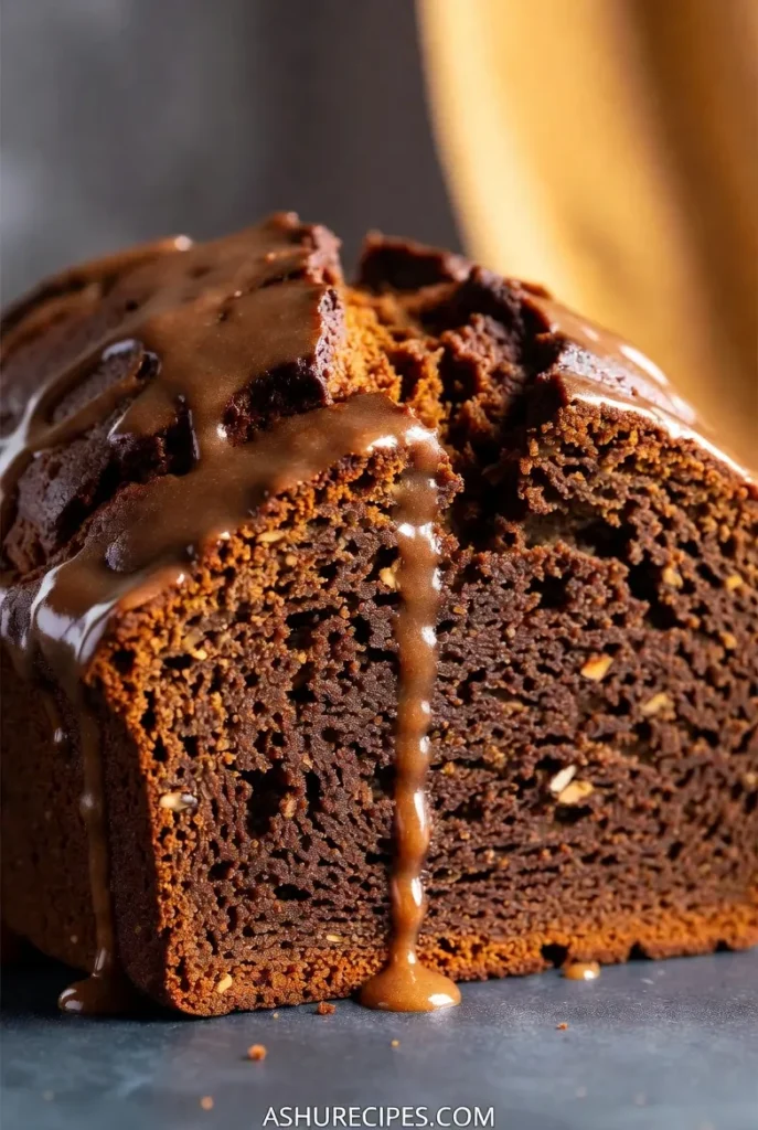 Spiced Gingerbread Loaf with Cream Cheese Glaze