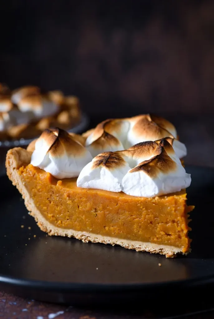 Sweet Potato Pie with Marshmallow Topping